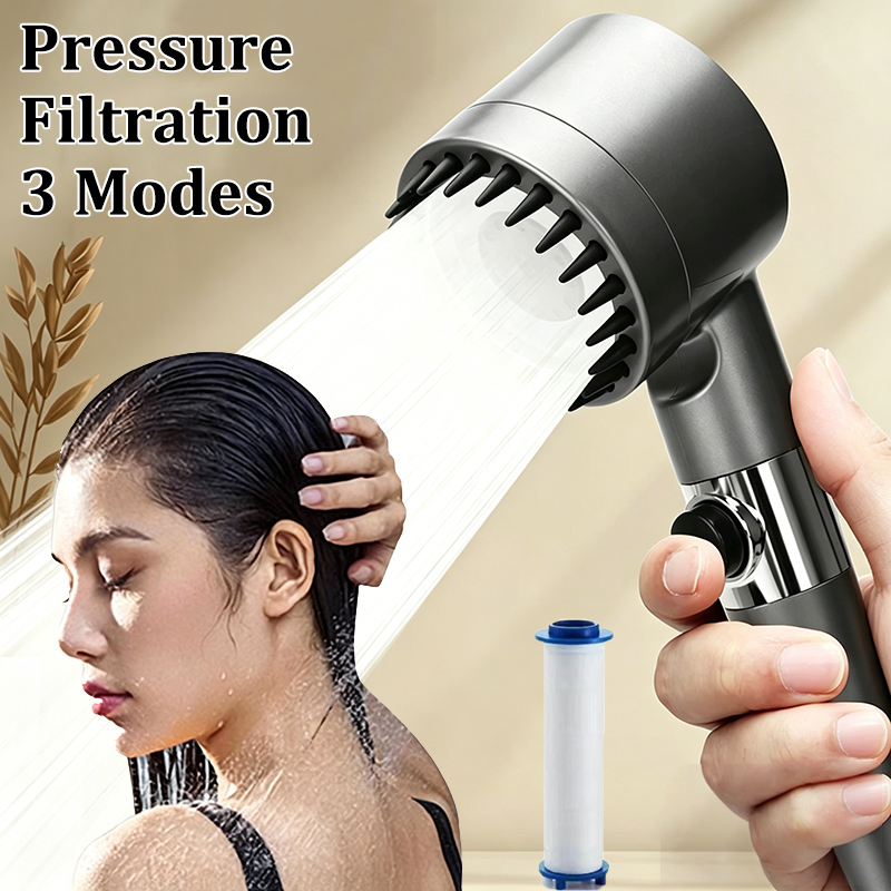 High Pressure Shower Head Handheld - Chuveiro de Alta Pressão com Filtro,