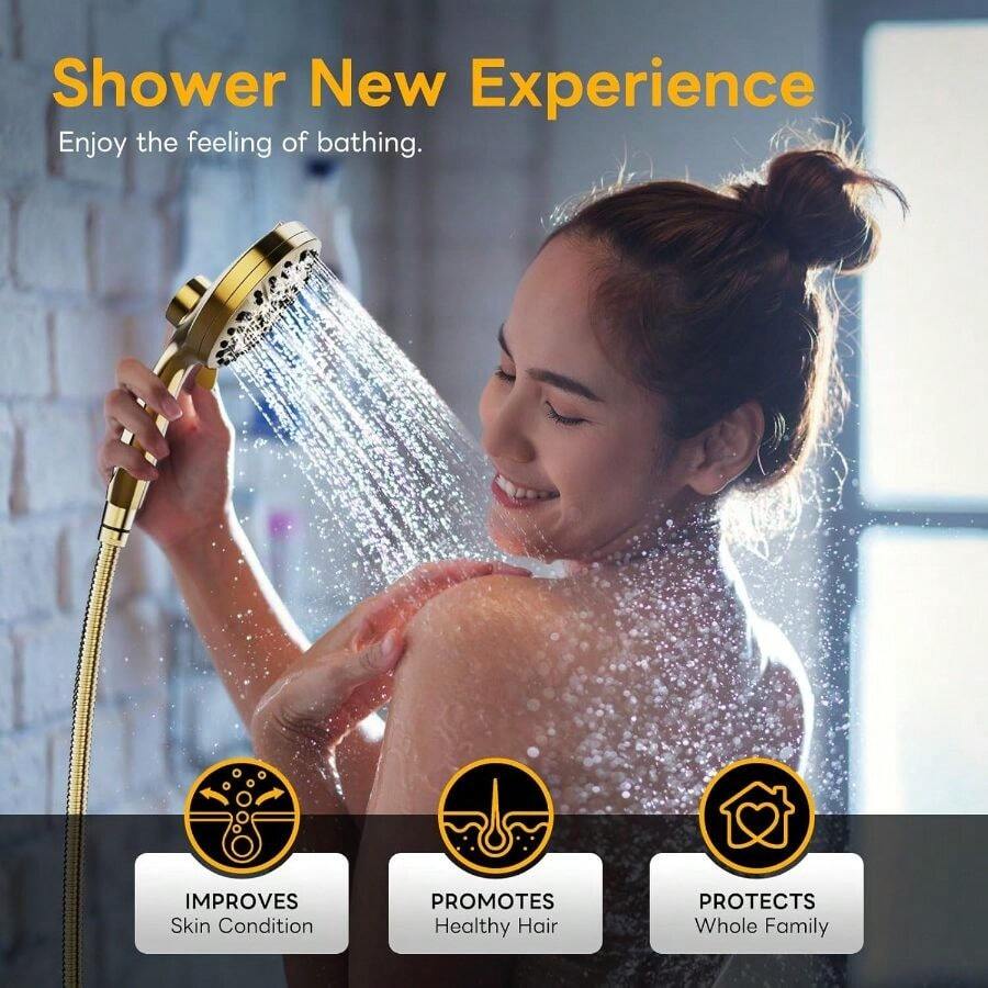 Chuveiro de mão de alta pressã - High Pressure Shower Head Handheld avaliação e preço