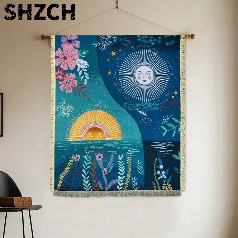 Tapeçaria tecida com motivos d - Boho Throw Blanket Fringe avaliação e preço