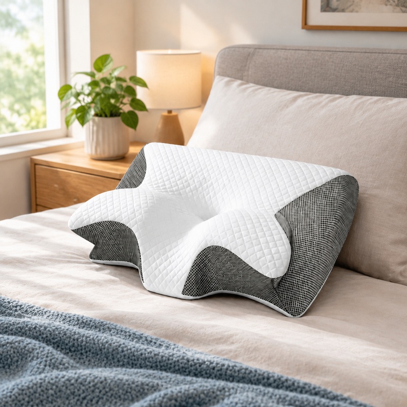 Almofada ortopédica de espuma  - Memory Foam Orthopedic Pillow Neck Pain avaliação e preço