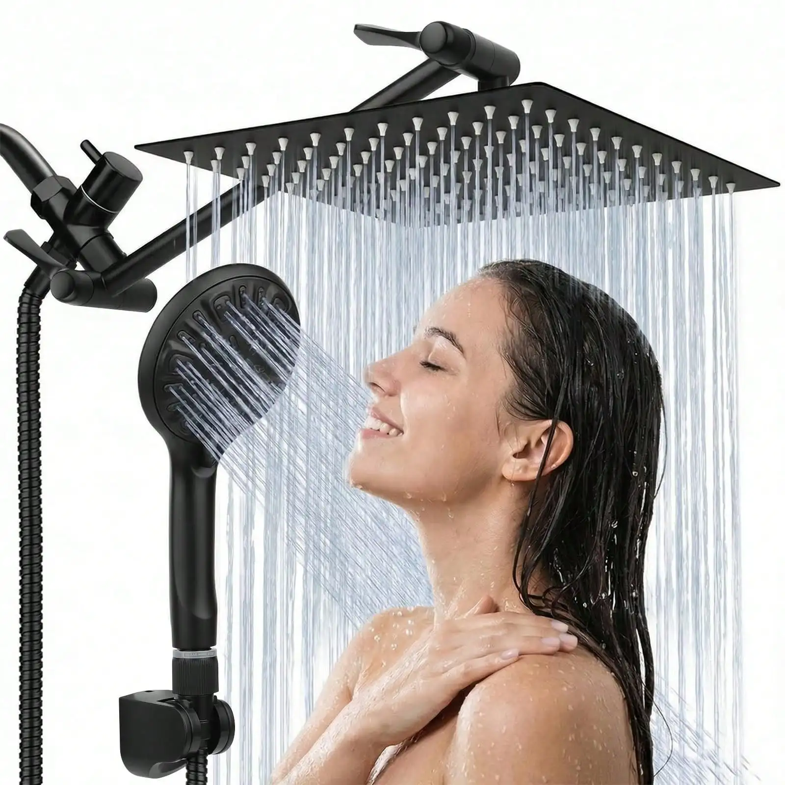 Chuveiro duplo com ducha de mã - High Pressure Shower Head Handheld avaliação e preço