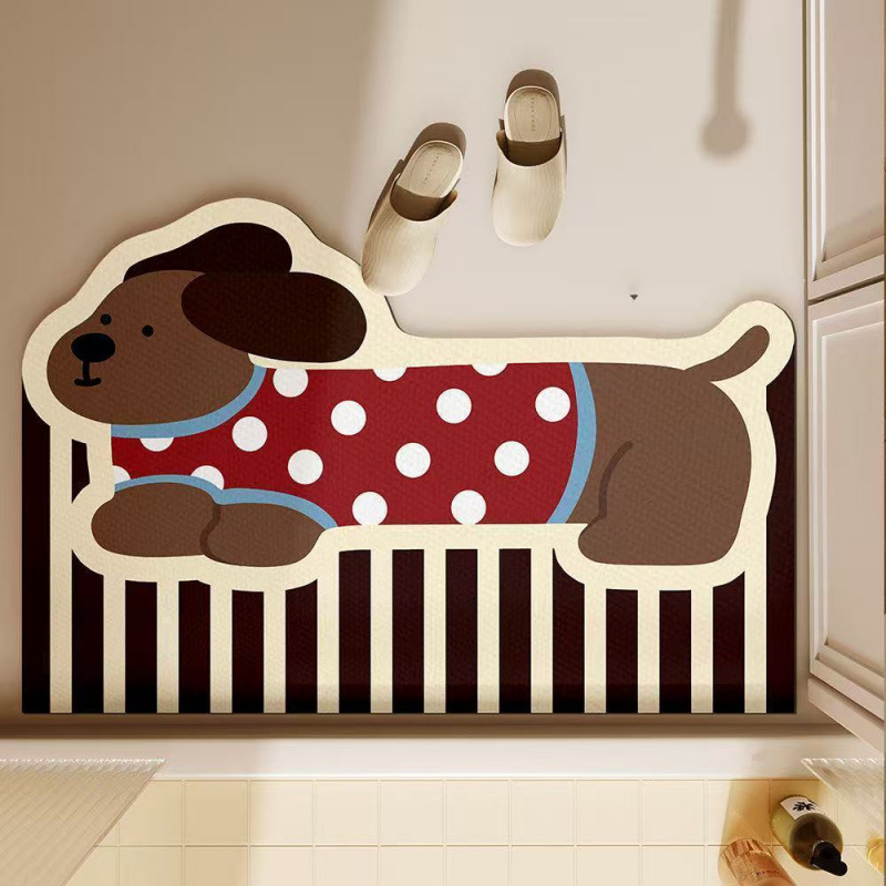 Tapete de Banheiro Fofo com Es - Quick Dry Diatomite Bath Mat avaliação e preço