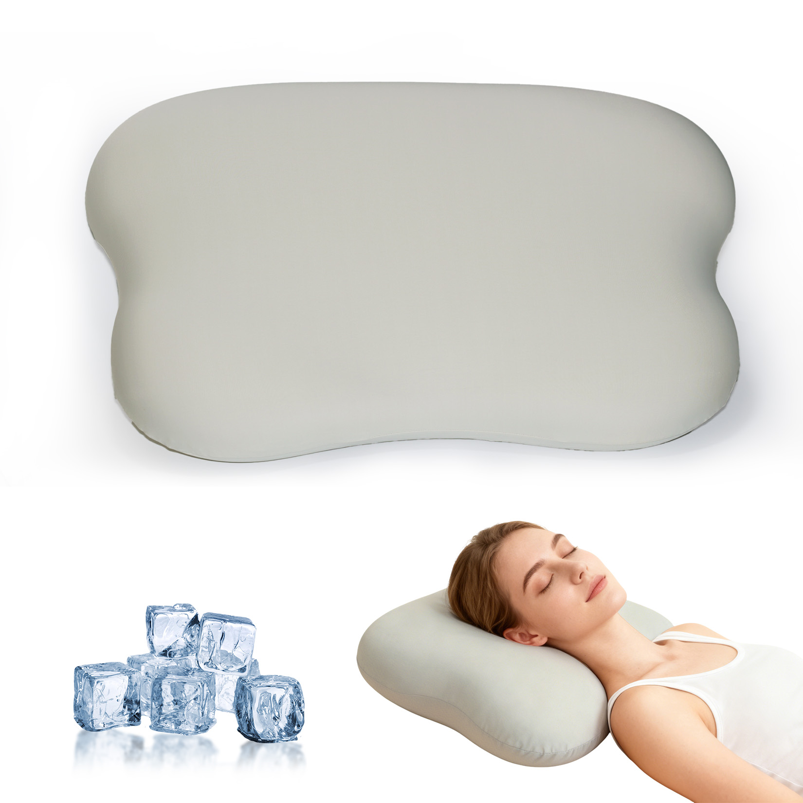 Almofada cervical para aliviar - Memory Foam Orthopedic Pillow Neck Pain avaliação e preço